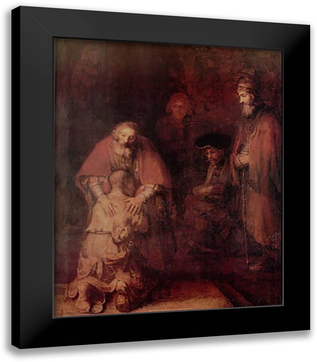 Return Of The Prodig 26x32 Black Modern Wood Framed Art Print Poster by Rembrandt