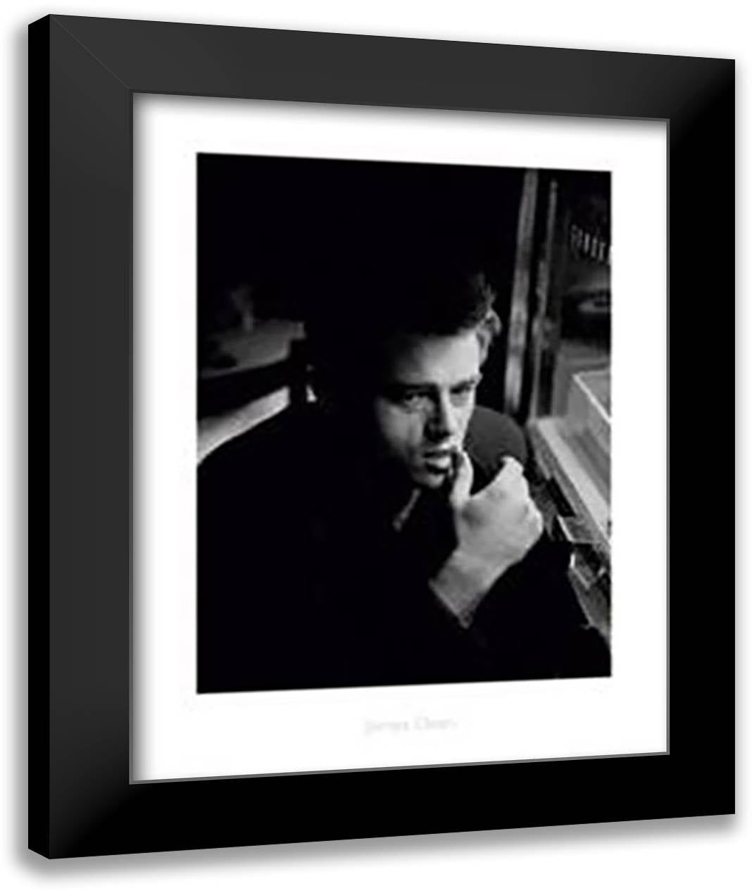 James Dean Thumb 28x36 Black Modern Wood Framed Art Print Poster