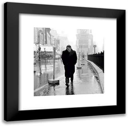 James Dean Times Square 20x20 Black Modern Wood Framed Art Print Poster