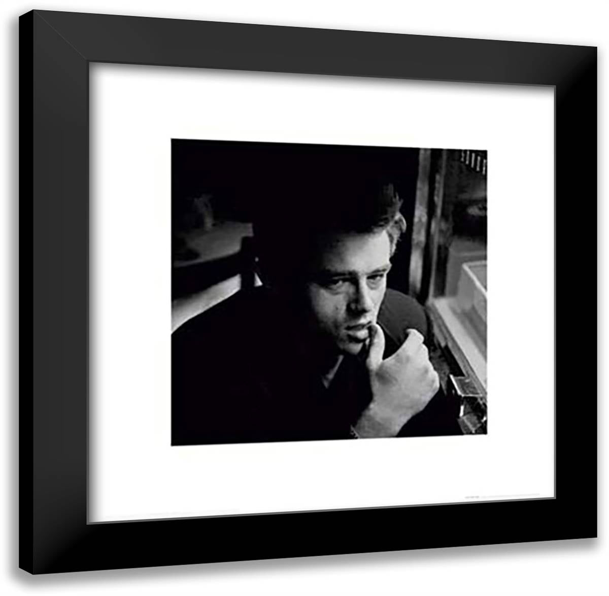 James Dean Thumb 20x20 Black Modern Wood Framed Art Print Poster