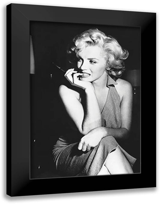 Marilyn Monroe- Dress 28x40 Black Modern Wood Framed Art Print Poster