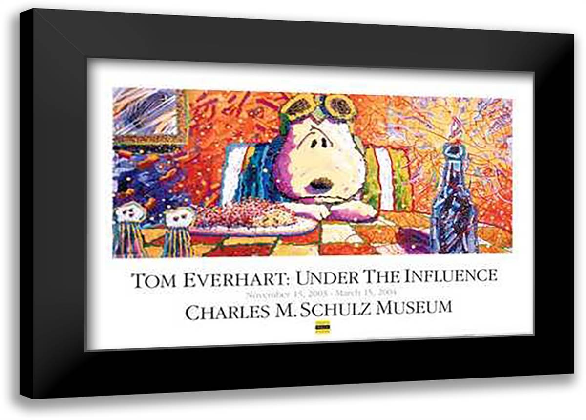 Last Supper-Museum Edition 40x28 Black Modern Wood Framed Art Print Poster by Everhart, Tom