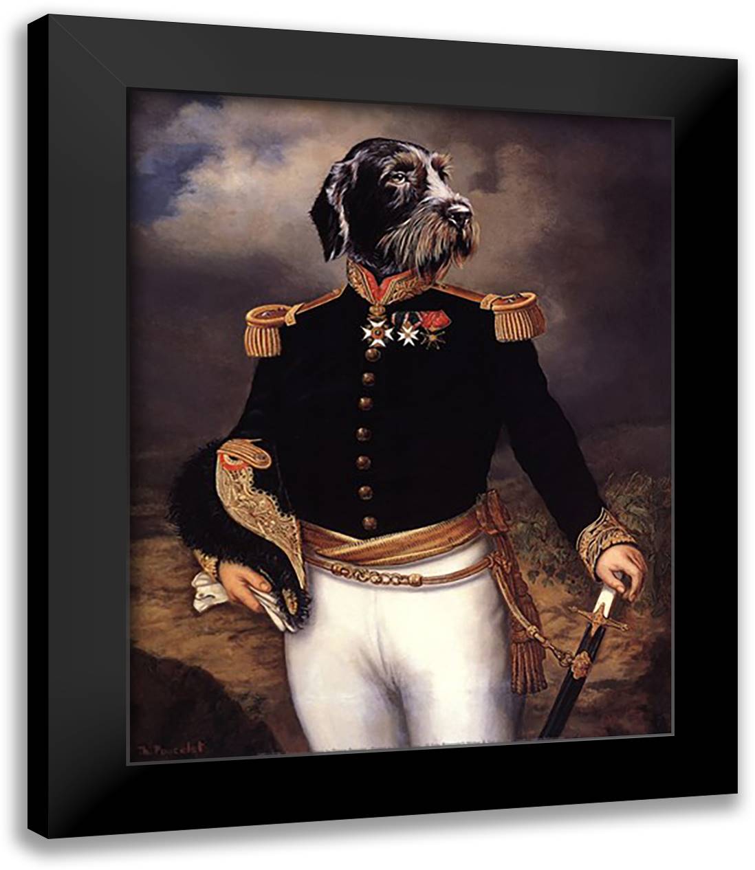 Ceremonial Dress 15x18 Black Modern Wood Framed Art Print Poster by Poncelet, Thierry