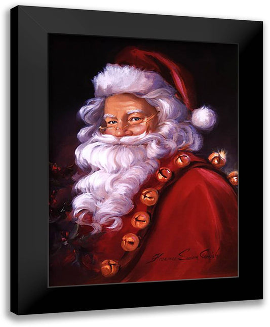 St Nick 24x32 Black Modern Wood Framed Art Print Poster by Comish, Susan