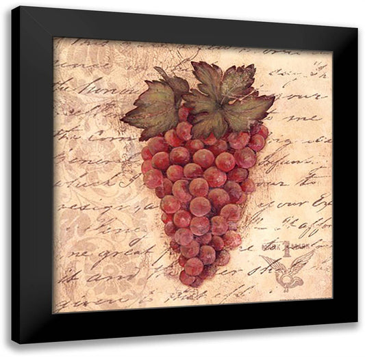 Grapes III 12x12 Black Modern Wood Framed Art Print Poster by Marrott, Stephanie