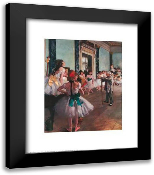 Dancing Class 20x24 Black Modern Wood Framed Art Print Poster by Degas, Edgar