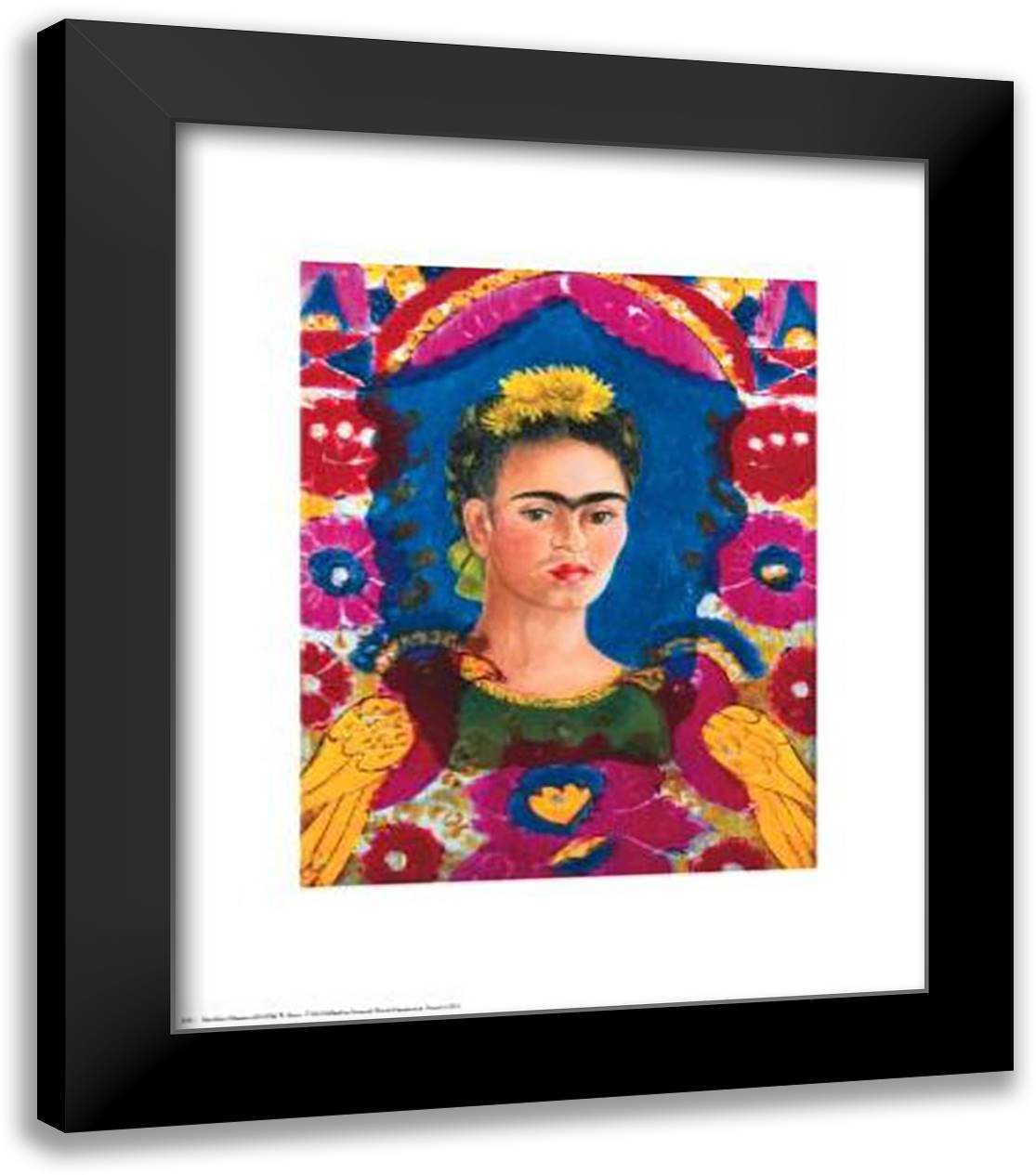 Frame 20x24 Black Modern Wood Framed Art Print Poster by Kahlo, Frida