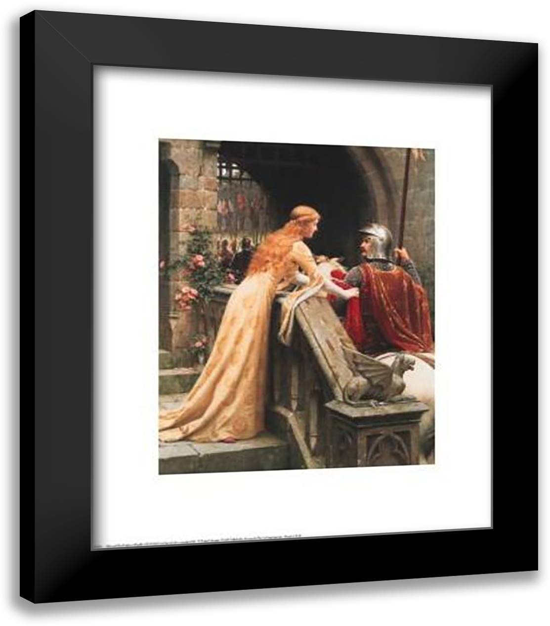 God Speed 20x24 Black Modern Wood Framed Art Print Poster by Leighton, Edmund Blair