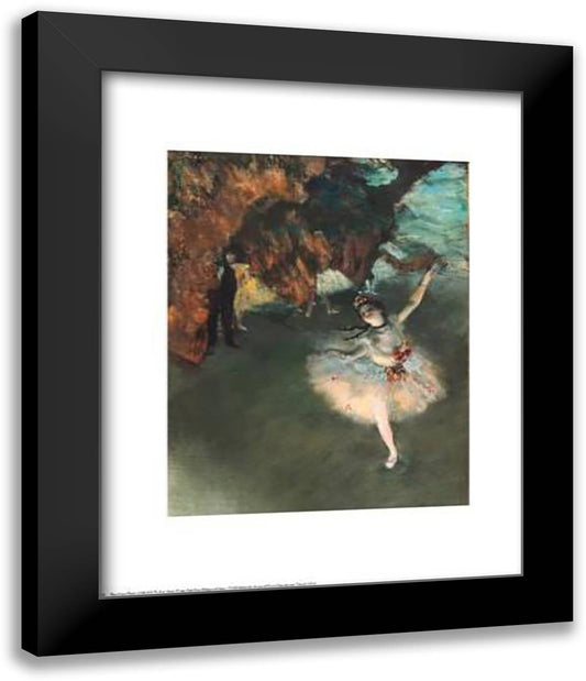 Star 20x24 Black Modern Wood Framed Art Print Poster by Degas, Edgar