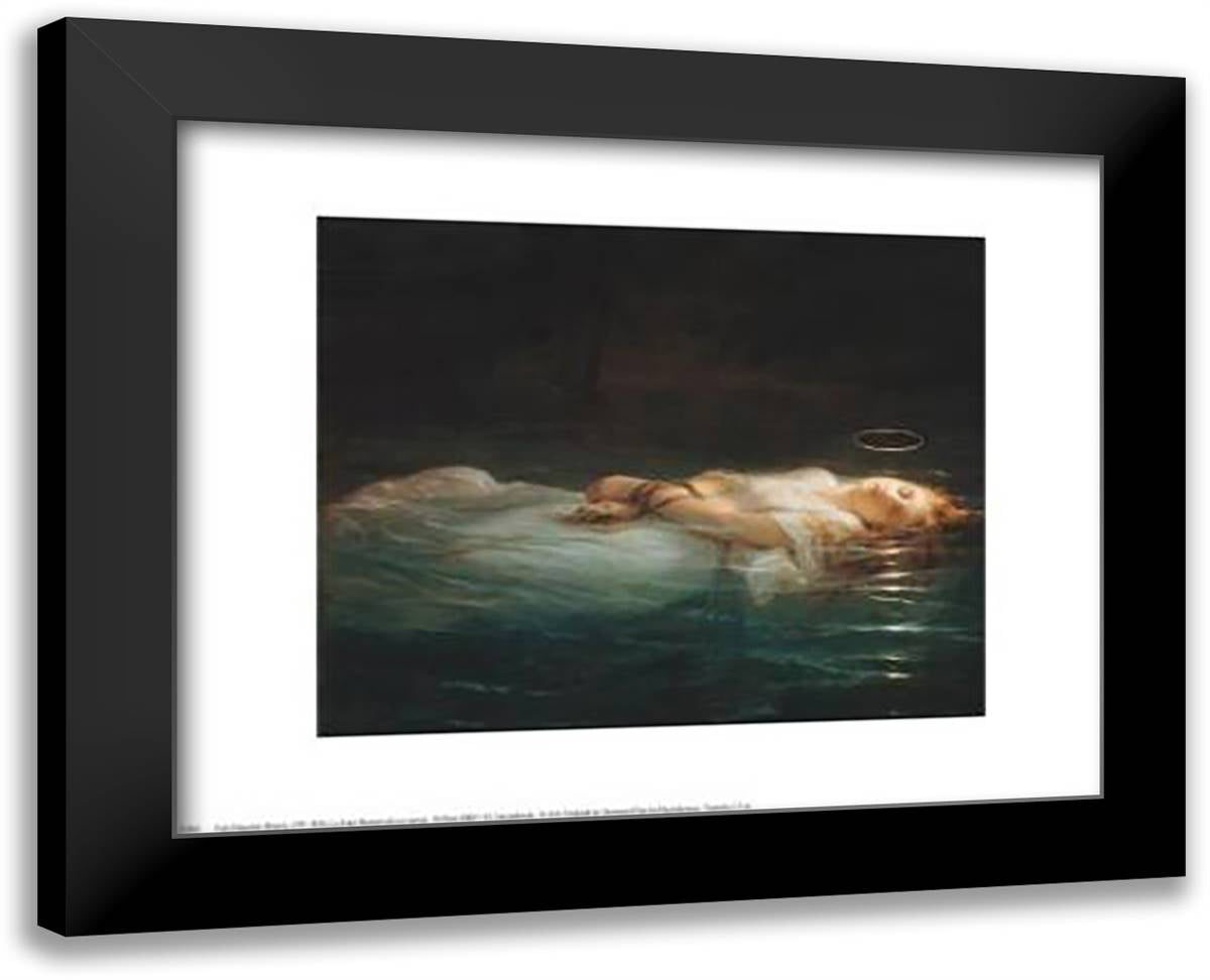 La Jeune Martyre 18x15 Black Modern Wood Framed Art Print Poster by Klee, Paul