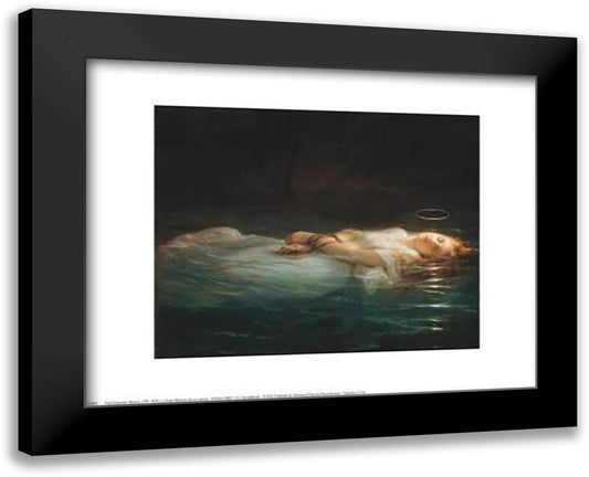 La Jeune Martyre 18x15 Black Modern Wood Framed Art Print Poster by Klee, Paul