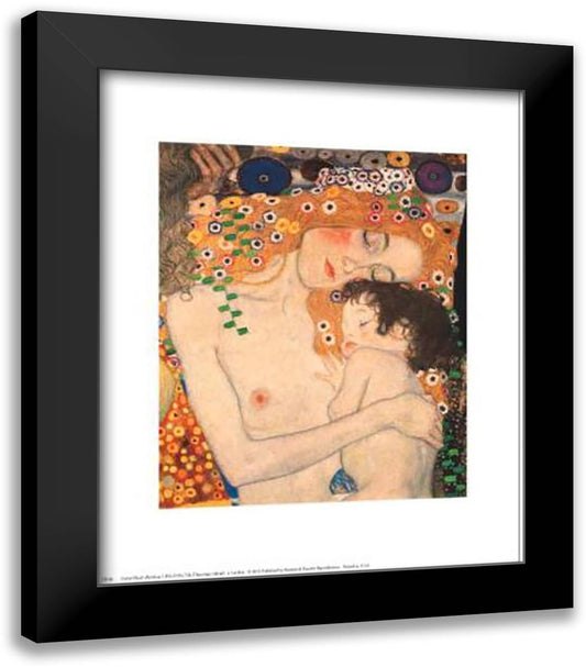 Three Ages (Detail) 15x18 Black Modern Wood Framed Art Print Poster by Klimt, Gustav