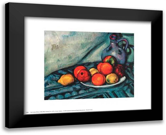 Still Life 18x15 Black Modern Wood Framed Art Print Poster by Cezanne, Paul