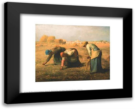 Gleaners 18x15 Black Modern Wood Framed Art Print Poster by Millet, Jean Francois