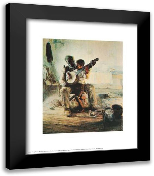 Banjo Lesson 15x18 Black Modern Wood Framed Art Print Poster by Tanner, Henry Ossawa