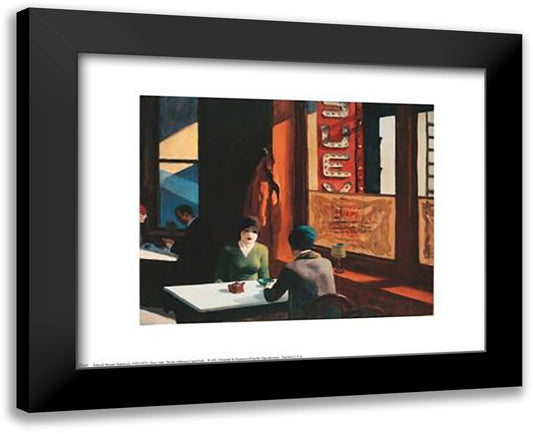 Chop Suey 18x15 Black Modern Wood Framed Art Print Poster by Hopper, Edward