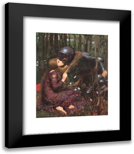 La Belle Dame Sans Merci 15x18 Black Modern Wood Framed Art Print Poster by Waterhouse, John William