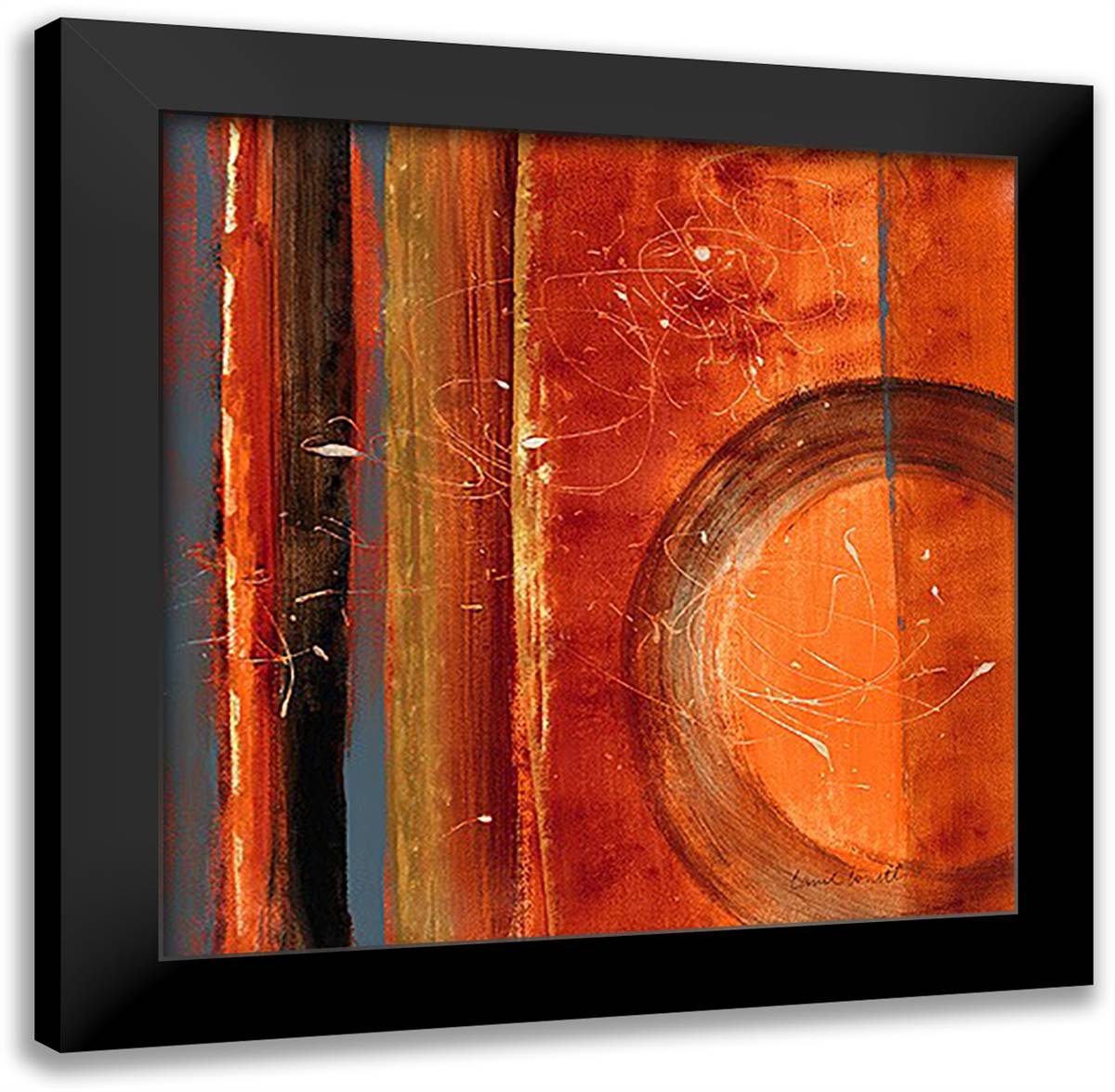 Inside the Roche Limit I 28x28 Black Modern Wood Framed Art Print Poster by Loreth, Lanie