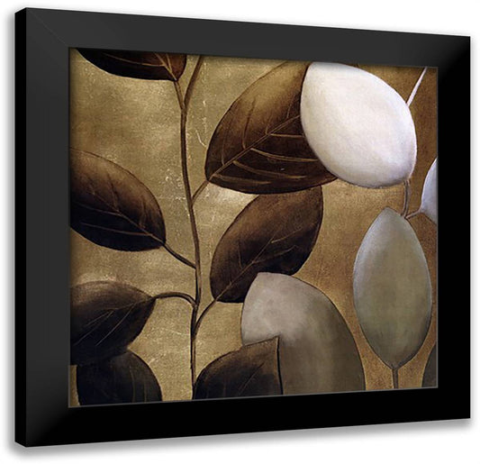 Gold Eco-Chic II 10x10 Black Modern Wood Framed Art Print Poster by Pinto, Patricia