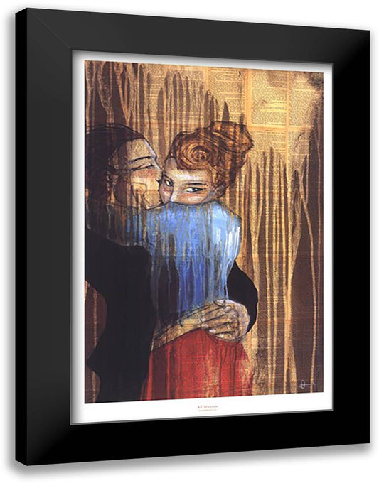 Punch Drunk Love 28x40 Black Modern Wood Framed Art Print Poster by Haxton, KC