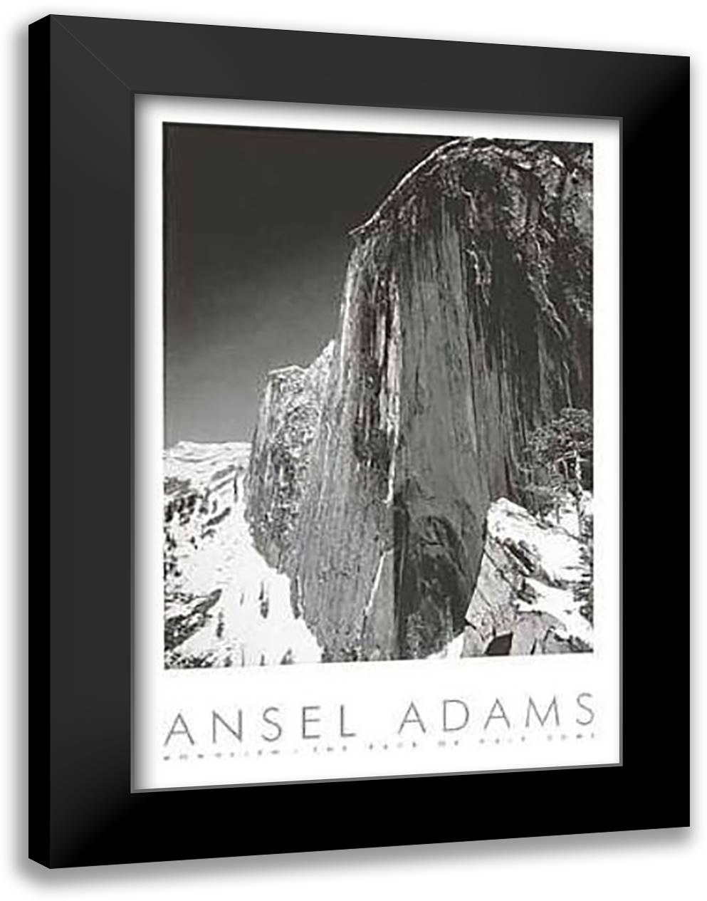 Monolith 28x40 Black Modern Wood Framed Art Print Poster by Adams, Ansel