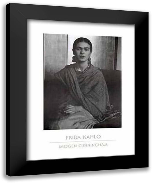 Frida Kahlo En San Francisco 1931 22x28 Black Modern Wood Framed Art Print Poster by Cunningham, Imogen