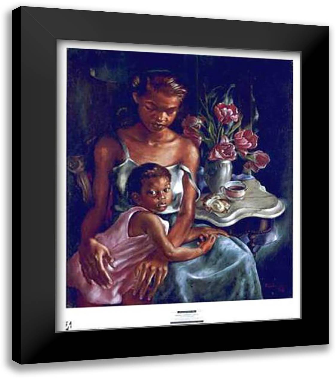 Beulah's Baby 28x35 Black Modern Wood Framed Art Print Poster by Paschal, Primrose McPherson