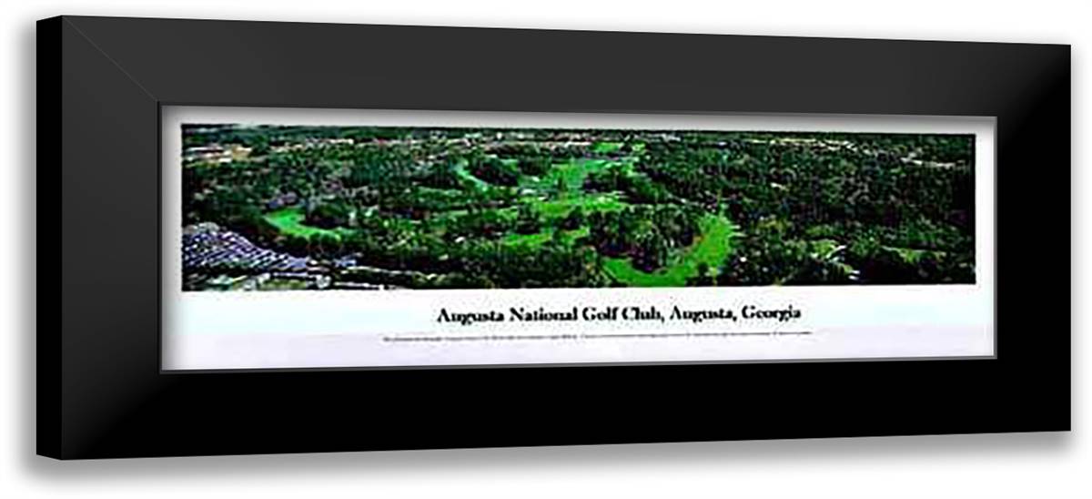 Augusta National Golf Club 40x14 Black Modern Wood Framed Art Print Poster by Blakeway, James