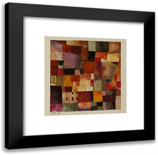 Untitled, 1914 20x20 Black Modern Wood Framed Art Print Poster by Klee, Paul