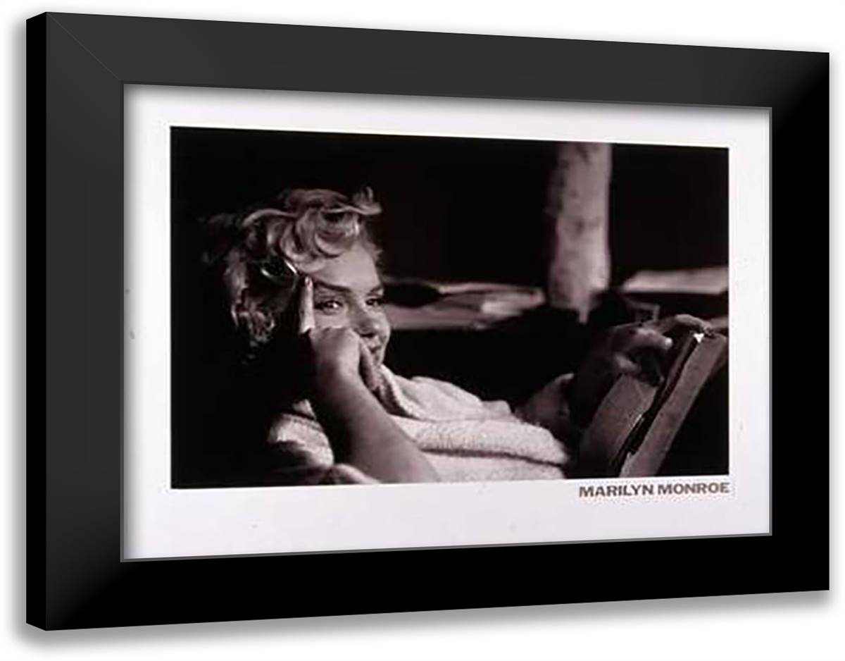 Marilyn Monroe 36x28 Black Modern Wood Framed Art Print Poster by Erwitt, Elliott