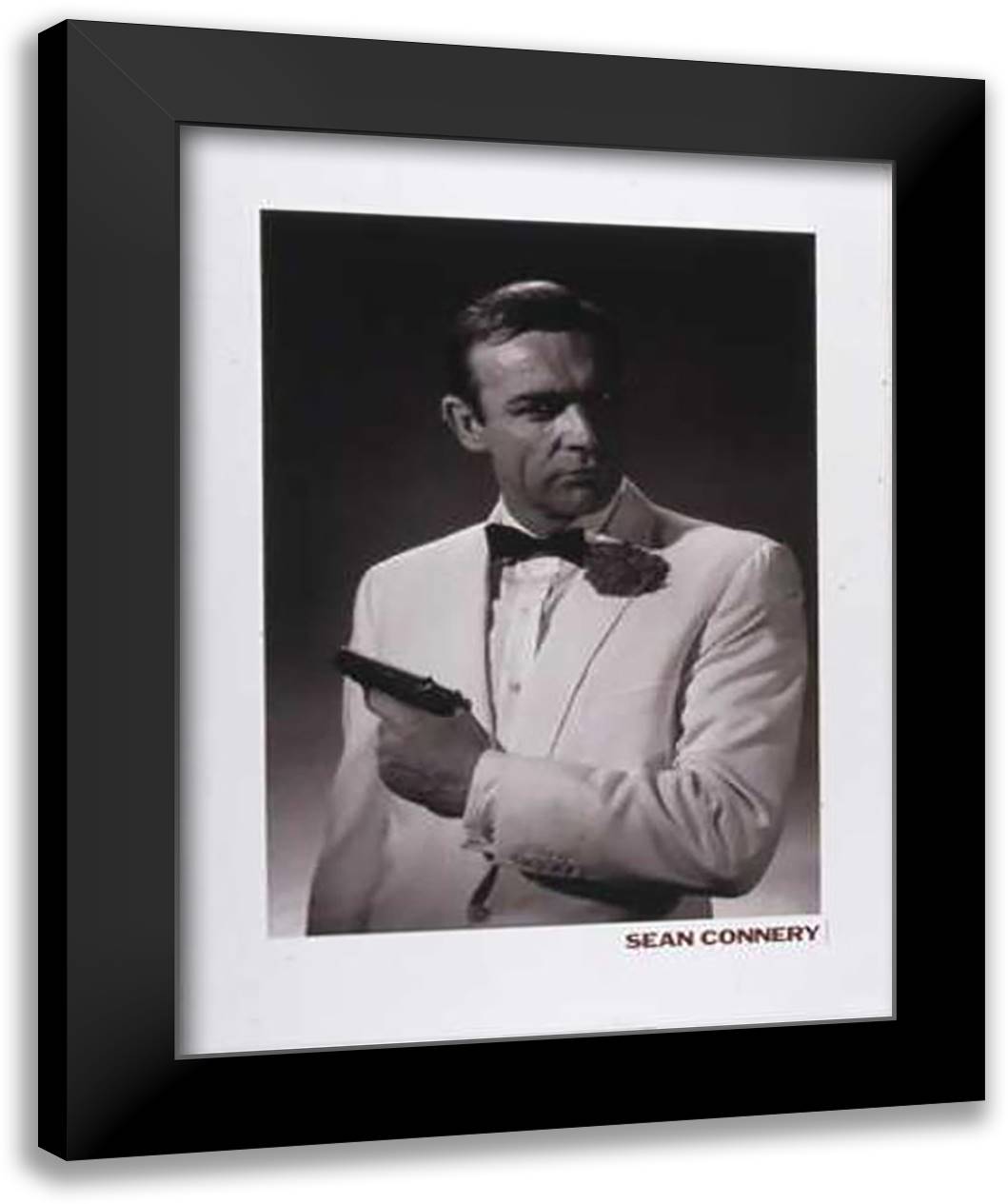 Sean Connery 28x36 Black Modern Wood Framed Art Print Poster