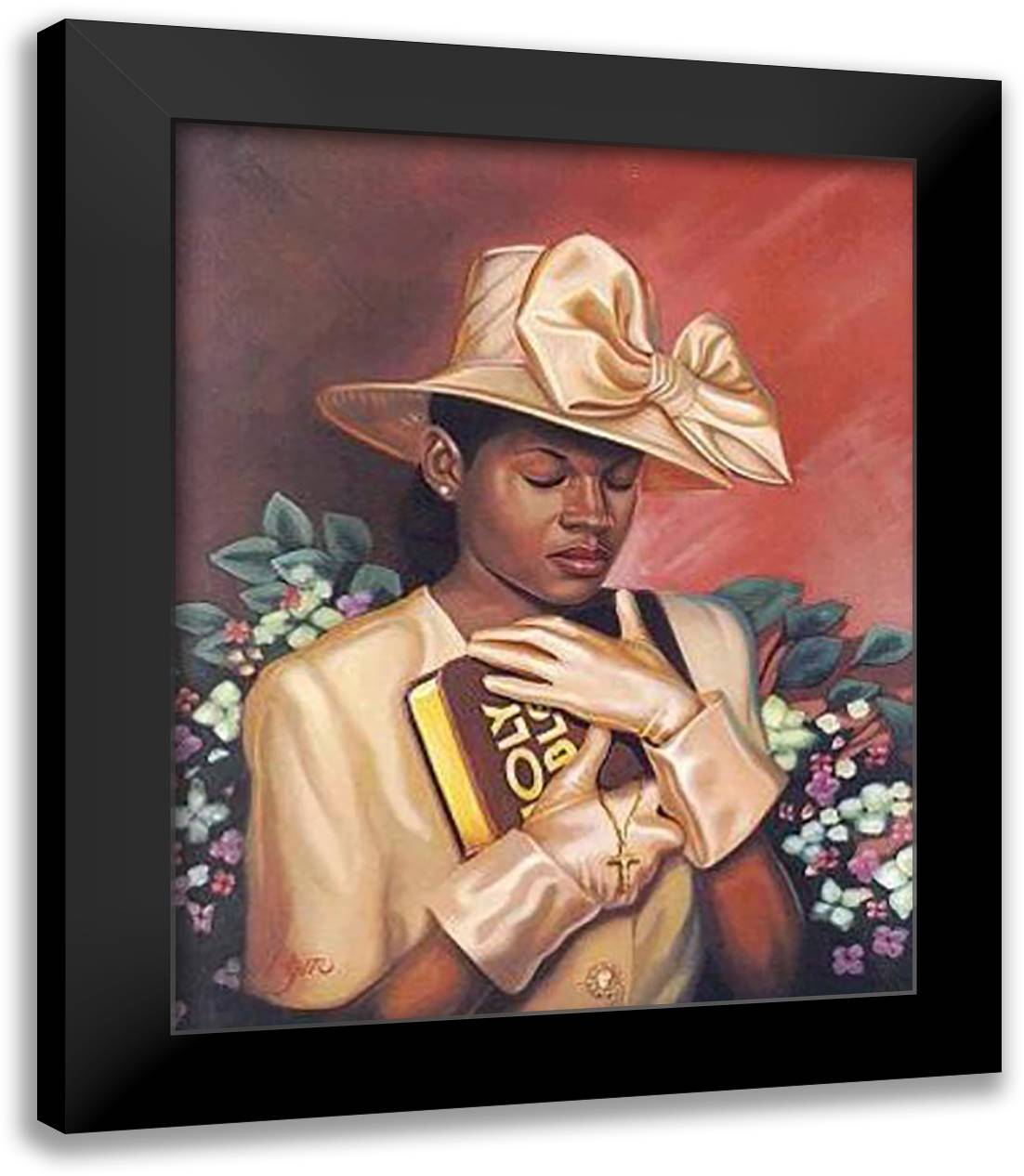 All That I Need 28x36 Black Modern Wood Framed Art Print Poster by Battle, Henry Lee
