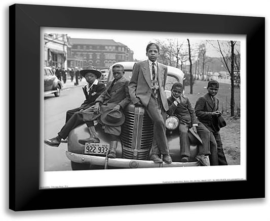 Chicago Boys, Sunday Best, 1941 18x15 Black Modern Wood Framed Art Print Poster