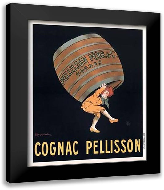 Cognac Pellisson 26x32 Black Modern Wood Framed Art Print Poster by Cappiello, Leonetto