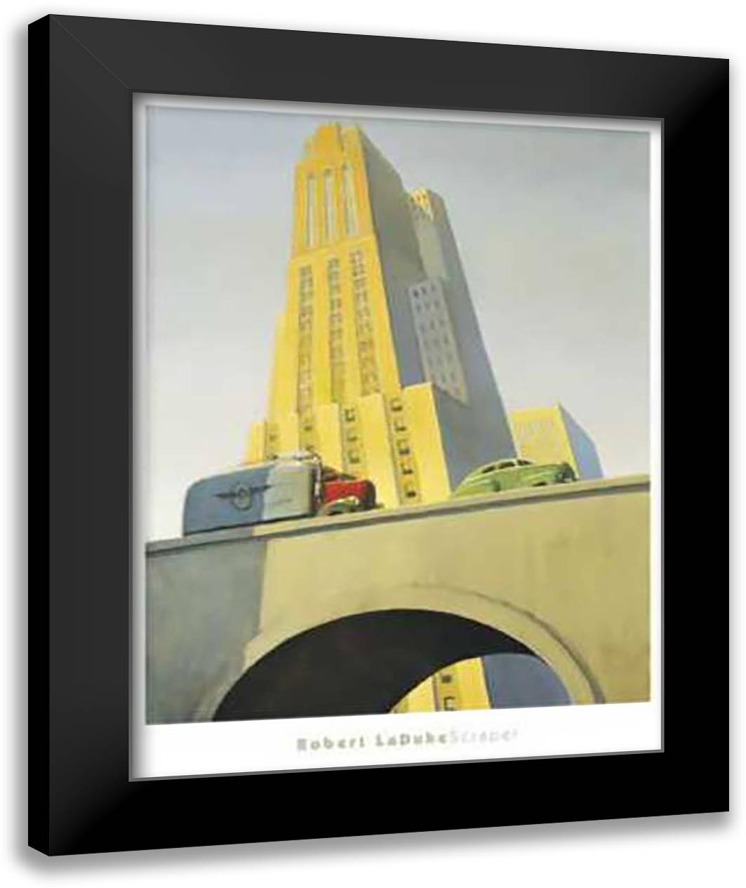 Scraper 28x36 Black Modern Wood Framed Art Print Poster by LaDuke, Robert