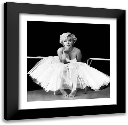 Marilyn Monroe, Ballet Dancer 24x24 Black Modern Wood Framed Art Print Poster by Greene, Milton