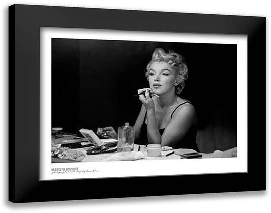 Marilyn Monroe, Backstage 36x28 Black Modern Wood Framed Art Print Poster by Shaw, Sam