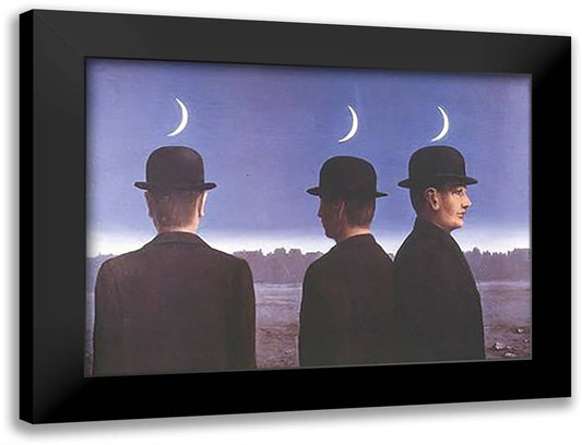 Le Chef-d'Oeuvre ou Les Mysteres 32x24 Black Modern Wood Framed Art Print Poster by Magritte, Rene