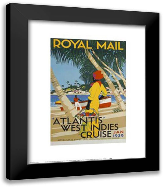 West Indies Cruise 15x18 Black Modern Wood Framed Art Print Poster