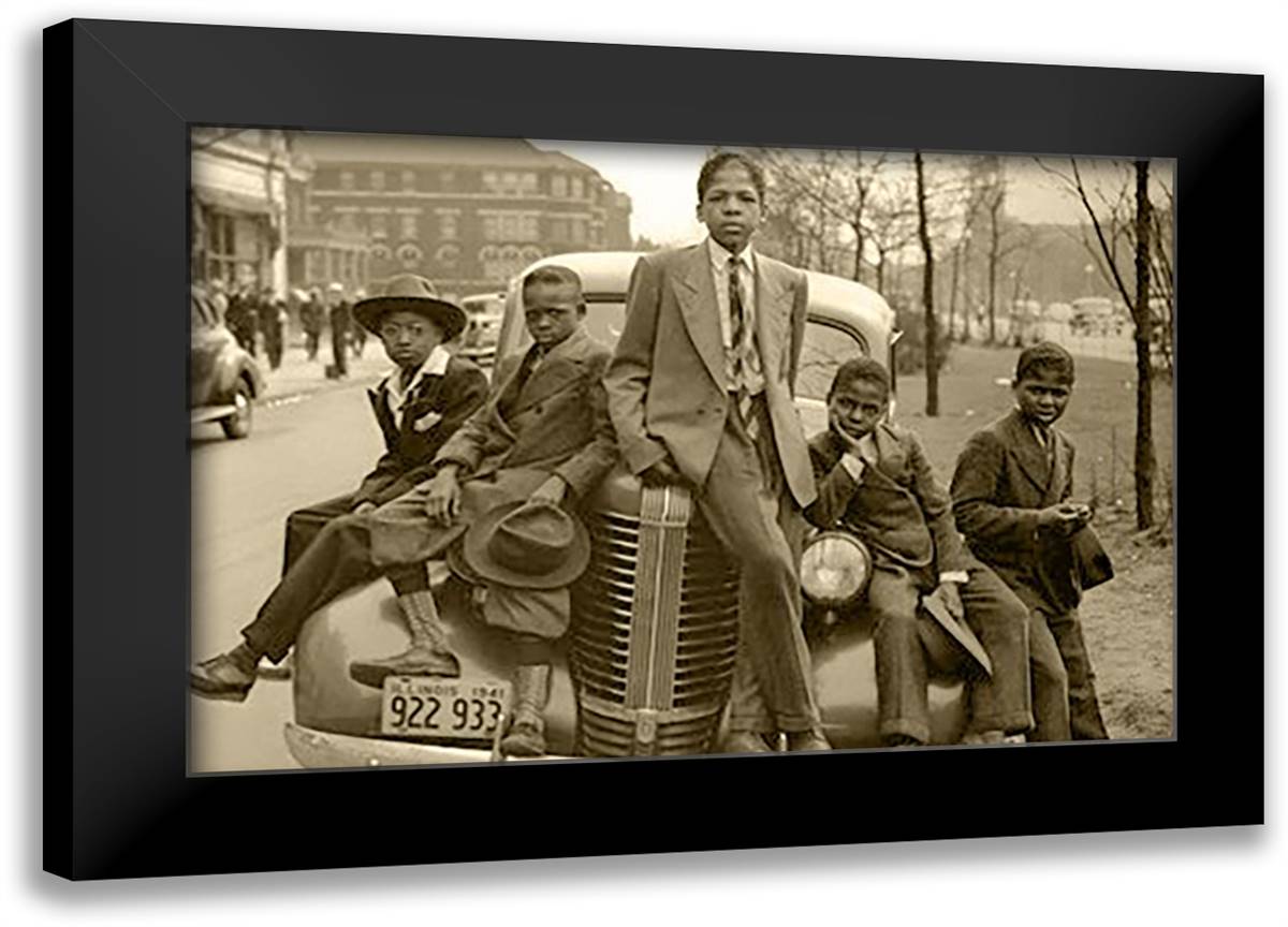 Chicago Boys, Sunday Best, 1941 18x15 Black Modern Wood Framed Art Print Poster