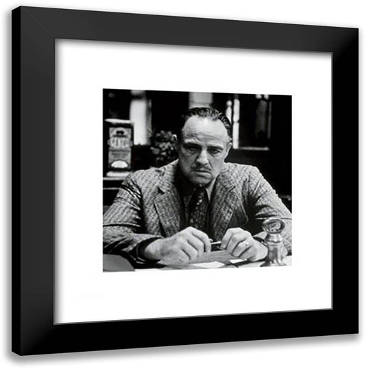 Godfather (The Family) 20x20 Black Modern Wood Framed Art Print Poster