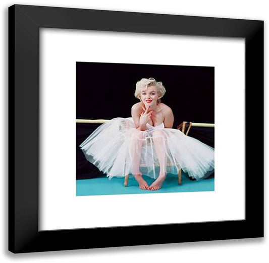 Marilyn Monroe: Ballerina (Color) 20x20 Black Modern Wood Framed Art Print Poster by Greene, Milton