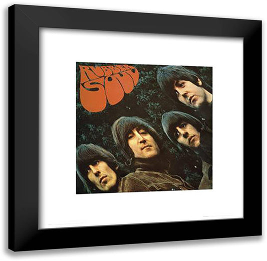 The Beatles: Rubber Soul 20x20 Black Modern Wood Framed Art Print Poster by Freeman, Robert