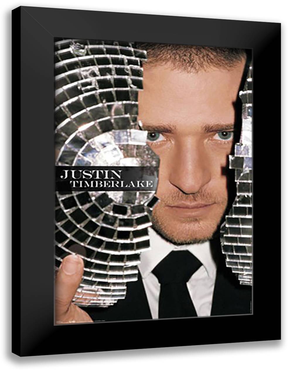 Justin Timberlake - Disco 26x38 Black Modern Wood Framed Art Print Poster