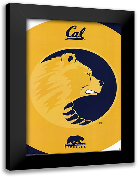 University of California at Berkeley 26x38 Black Modern Wood Framed Art Print Poster