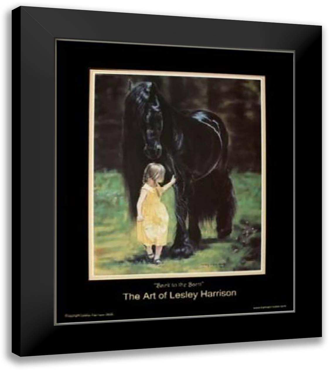 Back to the Barn 20x24 Black Modern Wood Framed Art Print Poster by Harrison, Leslie