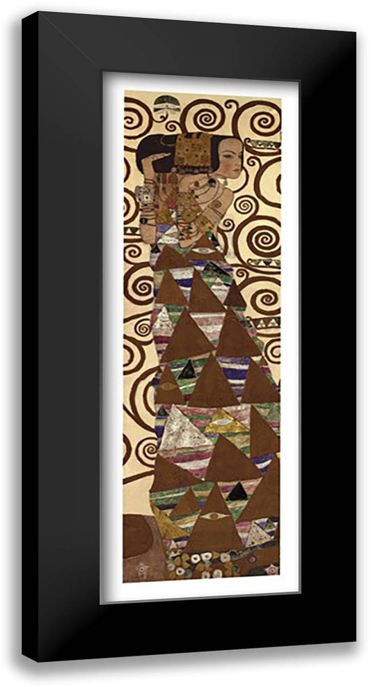 Expectation, c.1909 (detail) 16x40 Black Modern Wood Framed Art Print Poster by Klimt, Gustav
