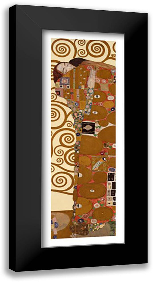 Fulfillment, c.1909 (detail) 16x40 Black Modern Wood Framed Art Print Poster by Klimt, Gustav