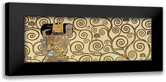 Expectation, c.1909 (detail) 36x16 Black Modern Wood Framed Art Print Poster by Klimt, Gustav
