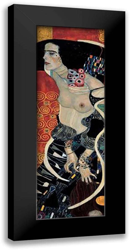 Judith II, c.1909 (detail) 16x40 Black Modern Wood Framed Art Print Poster by Klimt, Gustav